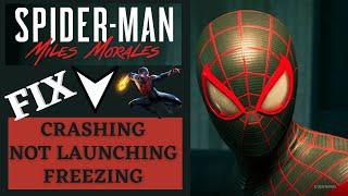 Spiderman miles morales Crashing or not launching at startup
