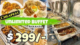 Omg  14 Items UNLIMITED BUFFET Only ₹299rs | Chepest Buffet In Kolkata | Non Veg Buffet |Varg Cafe