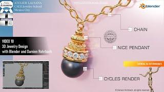 TUTORIAL 10 3D Jewelry design with Damien Rohrbach and Blender