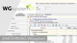 Einführung in die WGsystem Software