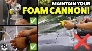 How to clean & maintain your foam cannon for pro-level results!