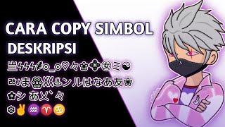 CARA COPY SIMBOL LOGO NICK DI DESKRIPSI 