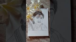 RIP Lata Mangeshkar Drawing  ️ #shortvideo #viralvideo #trendingshorts #viral_video  #art