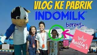 Vlog Pabrik Susu INDOMILK TERBESAR di INDONESIA bareng Aqilla's Diary! | TheRempongsHD