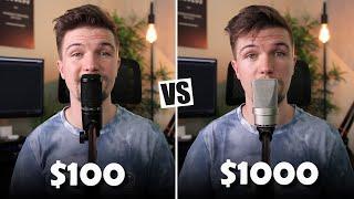 $100 Microphone VS $1000 Microphone // Audio-Technica AT2020 VS Neumann TLM 103