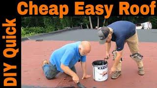 Flat Roof Installation DIY, Cheap, Easy, Rubber Roof - Carport, Garage, Porch, Shed, Commercial Roof