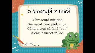 O broscuță mititică - poezii scurte pentru copii  - poezii pentru gradiniță - poezii despre animale