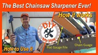 Best Chainsaw Sharpener Ever - How It Works and How to Use It (#97)