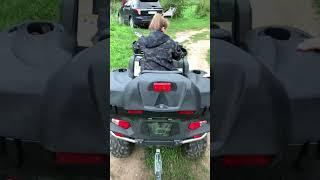 Atv300 просто сломал коробку  #fail #мото #atv #girl #200 #wild #track #utv