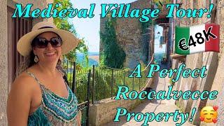 Property Tour in Central Italy! Medieval Town Apt Only €48,000! Totally Remodeled!!