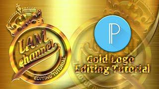 Gold Logo Design Tutorial | PixelLab