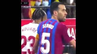 kounde fighting jordi alba(@FCBarcelona @BarcaStudio )#Barcelona #shorts #viral #kounde