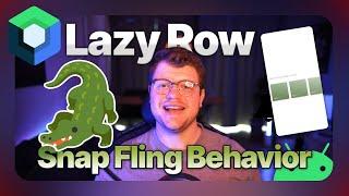 Learn How To Implement The Android Jetpack Compose Lazy Row Centered Snap Fling Behavior