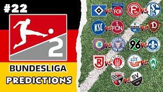 2. Bundesliga Predictions - Matchday 22