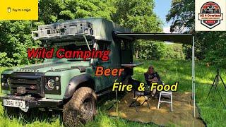 Overlanding Truck Wild camping Beer Fire & Food  |  All 4 Overland