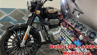 New Bullet 350 Modified Alloys, Silencer || Jatin Chaudhary