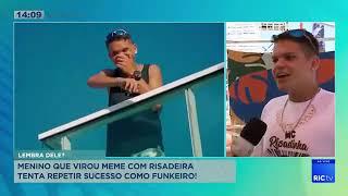 Menino que virou meme com risada tenta repetir sucesso como funkeiro