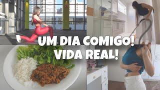 VLOG DO MEU DIA | Treino, Alimentação, faxina! #vidareal