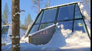 Snowman World Glass Resort. Glass igloo hotel in Rovaniemi, Finland