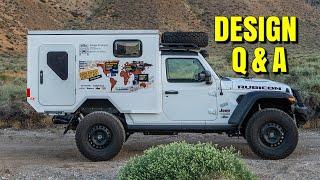 Dream Overland Camper Design Questions & Answers