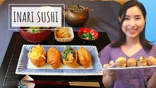 JAPANESE TRADITIONAL SUSHI AT HOME/ INARI SUSHI  for vegetarian friends.