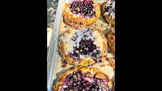 Wild Blueberry Coffee Cake Danishes  I  #fallbaking #bakingrecipes