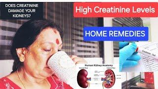 High creatinine levels/ home remedies/Creatinine test/ mom the wonderchef/kidney function/ uric acid