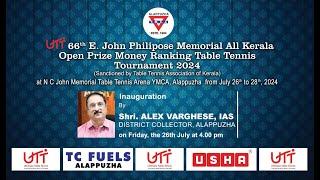 OPENING CEREMONY | All Kerala Open Prize Money Ranking Table Tennis Tournament 2024