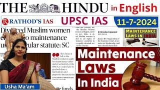 11-7-2024 | The Hindu Analysis In English for UPSC | Daily current affairs | The Hindu