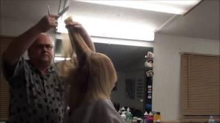 Ladie's Layered Cut  Long Hair !!