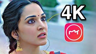 4k video editing || meitu app 4k video editing || normal video to 4k video edit 