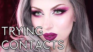 SUPER NATURAL CONTACT LENSES | JUST4KIRA Try On and Review | Vesmedinia