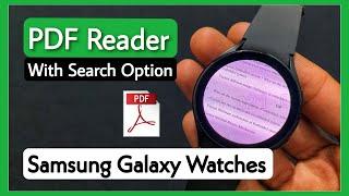 How To Install Google PDF Reader On Samsung Galaxy Watchs. Install PDF Reader On Samsung Watch 4 & 5