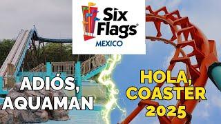 Six Flags México - NUEVA MONTAÑA RUSA 2025 - Adiós Aquaman - Splash