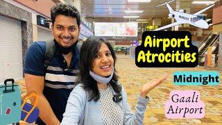 Midnight Flight ️Airport Atrocities Chit Chat at 4 am *Senthil's Kutty Story* Tamil Couple Vlog