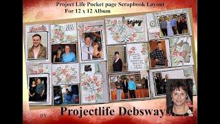 Project Life Scrapbook Layout process video 2021   Tutorial and techniques on making your layout