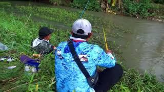 Sungai Banjir,,!!DIisitulah ikan nya pada keluyuran,sampek pindah2 saya mancing nya