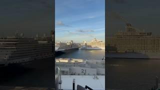 A busy day at Port Everglades! #porteverglades #celebrityascent #islandprincess #oasisoftheseas