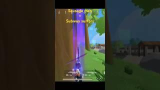 Sausage man X Subway surfers  | Sausage man | Subway suefers || OsaNFC || #viralvideo #sausageman