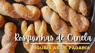 Como fazer rosquinhas de canela iguais as da padaria  #semgluten #semleite