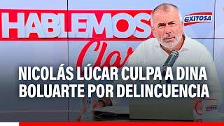 Lúcar culpa a Boluarte por delincuencia: "¡No tienes justificación, la responsabilidad es tuya!"