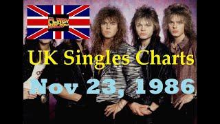 UK Singles Chart Flashback - November 23, 1986