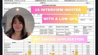 My FULL AMCAS Application that got me 14 Interviews + Tips for Success