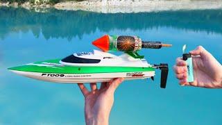 Experiment: Toy RC Boat vs Rocket Boost