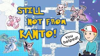 WHERE are the Non-Kanto Gen 1 Pokemon REALLY from?  (I was wrong!)