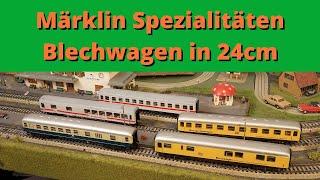 Individuelle Einzelstücke, 5 Märklin 24cm Blechwagen Spezialitäten, für je 3,50 Euro