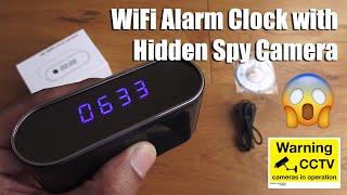 WiFi Hidden Spy Camera Alarm Clock Full HD 1080P Unboxing and Setup