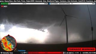  Chasing a DAMAGING WIND Threat in TX/OK - 90+ MPH Possible - LIVE STORM CHASER