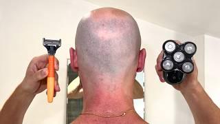 COMPARING EVERY HEAD SHAVING METHOD (Side by Side)