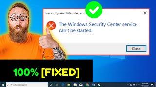 The Windows Security Center service can't be started in Windows 11/10 - How To Fix (100% Working)